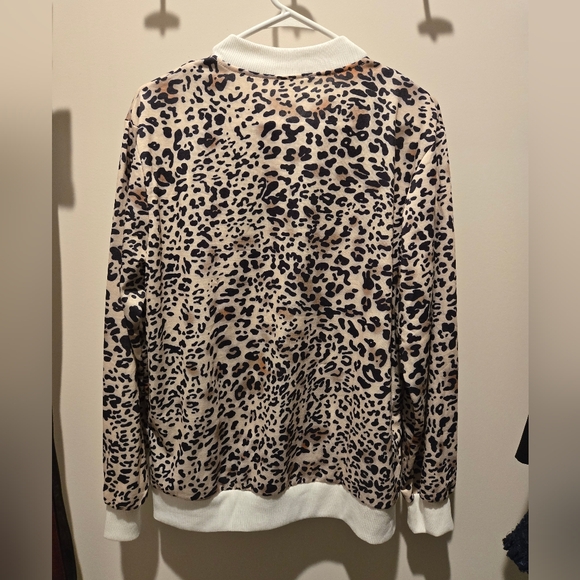 Animal / Leopard Print Cardigan size L - Picture 3 of 4
